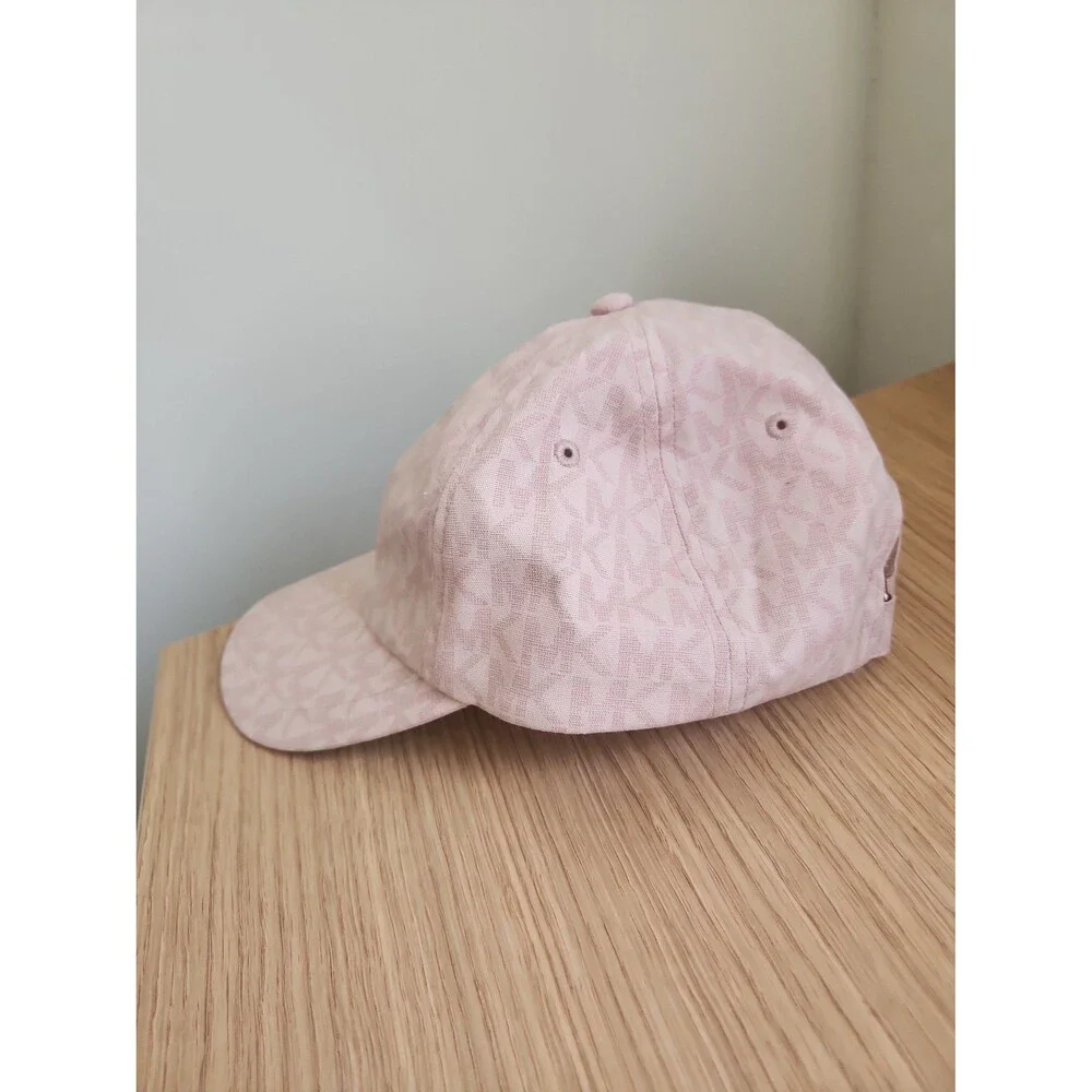 Michael Kors Pink Signature Print Adjustable Hat Cap